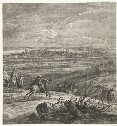 Das französische Heer vor Ypern (Mittelblatt), 1678 von Anonymous