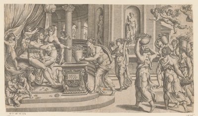 Die Hochzeit von Vertumnus und Pomona von Anonymous