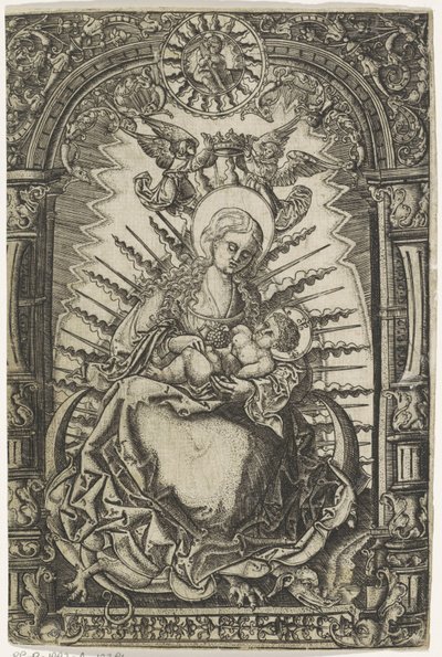 Maria mit Christuskind auf der Mondsichel von Anonymous
