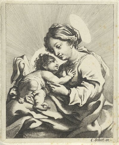 Maria mit dem Christuskind von Anonymous