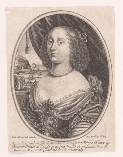 Porträt von Anna Genoveva von Bourbon-Condé von Anonymous