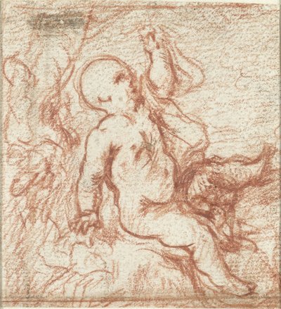 Putto in Landschaft von Anonymous