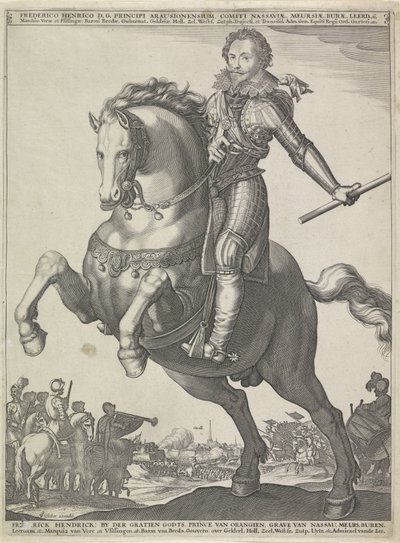 Reiterporträt von Friedrich Heinrich, Prinz von Oranien von Anonymous