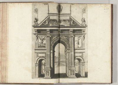 Triumphbogen mit dem Kranich, 1594 von Anonymous