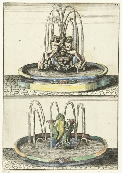 Zwei Brunnen übereinander von Anonymous