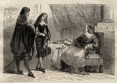 Kardinal Mazarin und Jean-Baptiste Colbert, französische Staatsmänner von Anonymous Anonymous