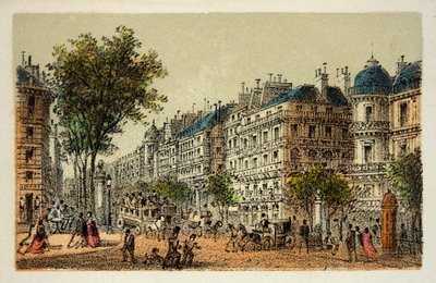 Paris 1874: Boulevard des Italiens von Anonymous Anonymous