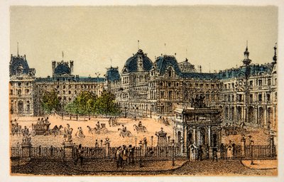 Paris 1874: Der neue Louvre. Private Sammlung von Anonymous Anonymous