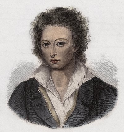 Percy Bysshe Shelley (1792-1822) englischer Dichter von Anonymous Anonymous