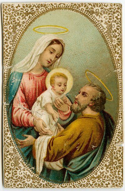 Andachtsbild: Die Heilige Familie von Anonymous Anonymous