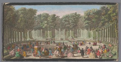 Blick auf den Wassergarten, Versailles von Anonymous Anonymous