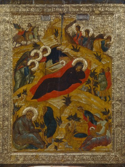 Die Geburt Christi von Anonymous Russian icon painter