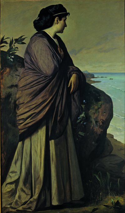 Am Meeresufer (Moderne Iphigenie) von Anselm Feuerbach