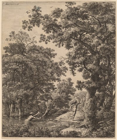 Landschaft mit Alpheus und Arethusa von Anthonie Waterloo