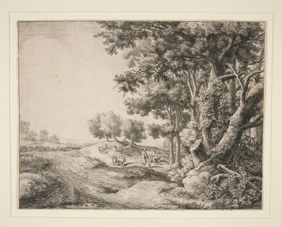 Der Bauer mit der Schaufel von Anthonie Waterloo
