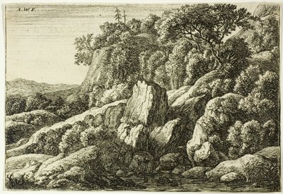 Felsige Landschaft von Anthonie Waterloo