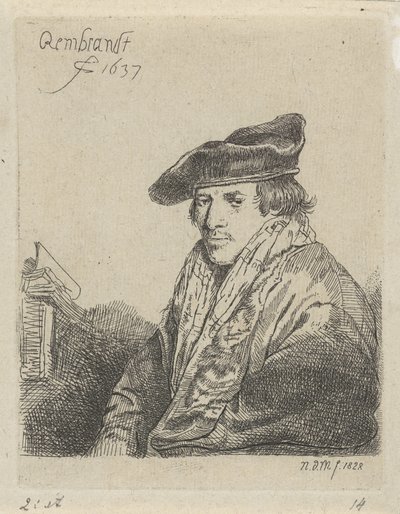 Junger Mann mit Mütze von Anthonie Willem Hendrik Nolthenius de Man
