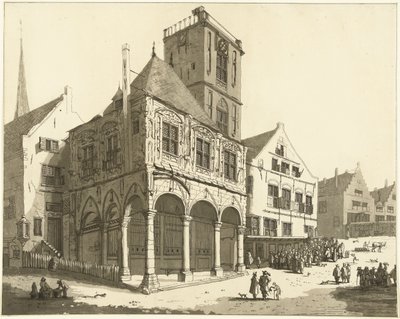 Das Alte Rathaus von Amsterdam von Anthonie van den Bos