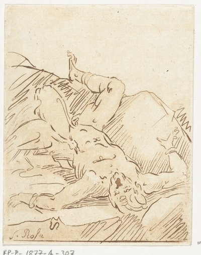 Prometheus gefesselt von Anthonie van den Bos