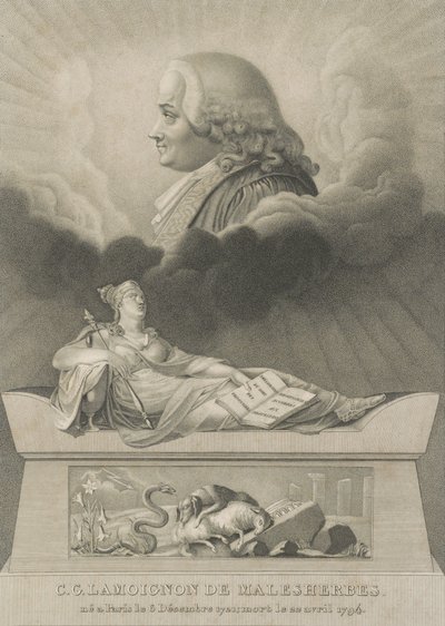 Chrétien Guillaume de Lamoignon de Malesherbes, 1798 von Anthony Cardon