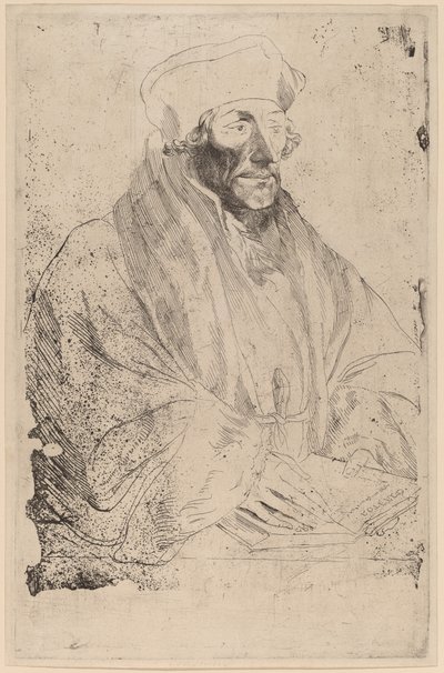 Erasmus von Rotterdam, wahrscheinlich 1626-1641 von Anthony van Dyck