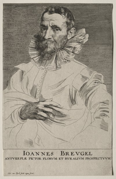 Porträt von Jan Brueghel von Anthony van Dyck
