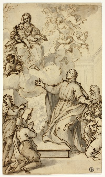 Vision von Philipp Neri von Anthony van Dyck