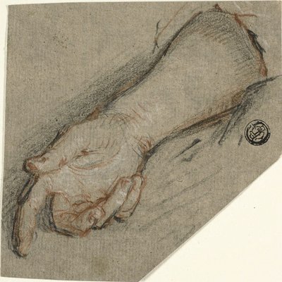 Rückseite der Hand und des Unterarms von Antoine Coypel