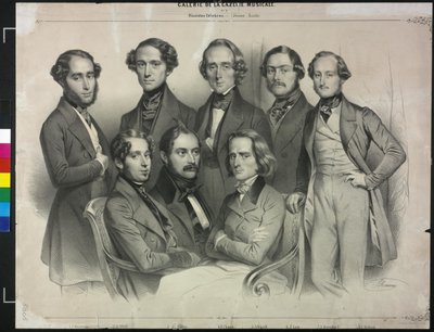 Gruppe berühmter Pianisten von Antoine Maurin