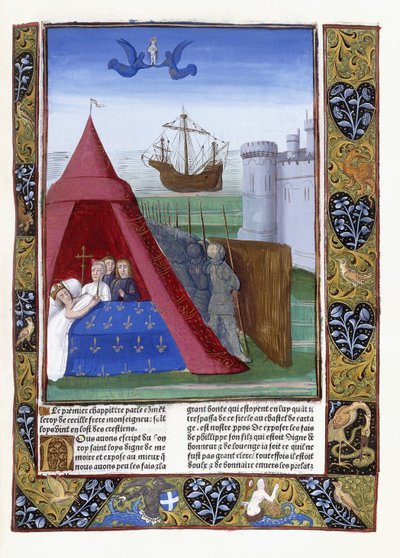 Tod des Heiligen Ludwig in Karthago, 1493 von Antoine Verard