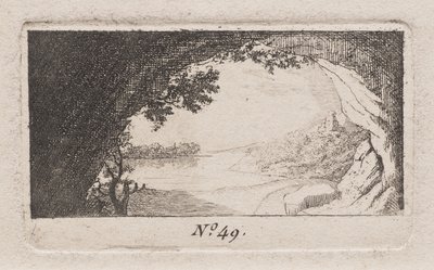 Landschaft mit gewölbten Felsen von Antoine de Marcenay de Ghuy