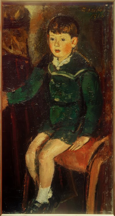 Sohn Peter (sitzend) von Anton Faistauer