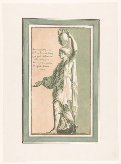Gehende Frau mit einer Vase von Anton Maria I Zanetti