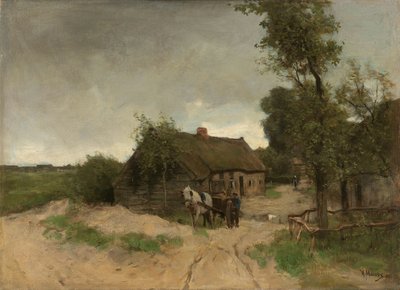 Häuschen am Sandweg von Anton Mauve