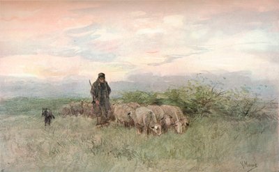 Hirte und Herde, 19. Jahrhundert von Anton Mauve
