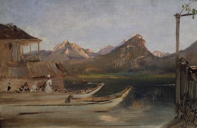 Am Wolfgangsee von Anton Romako