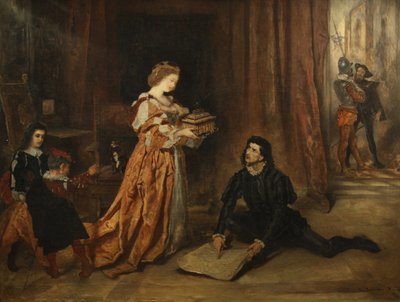 Kolumbus und Königin Isabella von Anton Romako