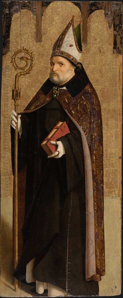 Der heilige Benedikt von Nursia, ca. 1470-1475 von Antonello da Messina