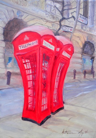 Rotes Telefon von Antonia Myatt