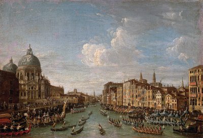 Historische Regatta von Venedig von Antonio (follower of) Canaletto