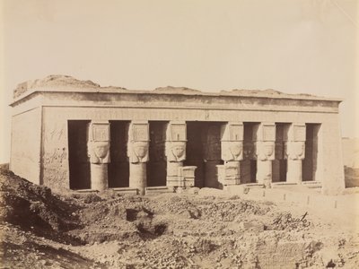 Tempel von Dendera, um 1870er - 1880er von Antonio Beato