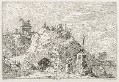 Ansichten: Ein Pilger im Gebet von Antonio Canaletto