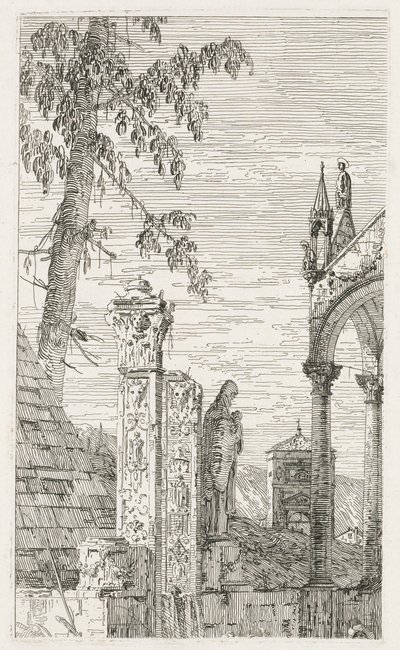 Ansichten: Fragmente von Skulpturen von Antonio Canaletto