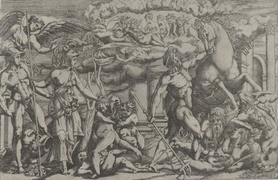 Wettstreit zwischen Neptun und Athena, 1540-45 von Antonio Fantuzzi