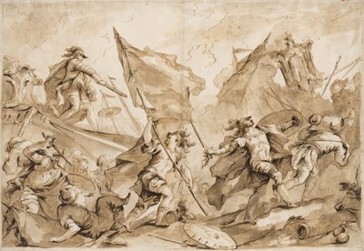 Jacopo Marcello leitet den Angriff auf Gallipoli von Antonio Guardi