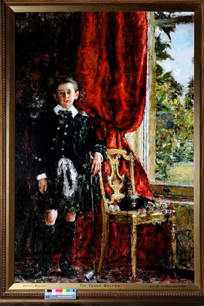 Der junge Golfer von Antonio Mancini