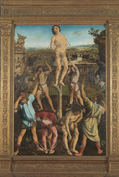 Das Martyrium des Heiligen Sebastian, 1475 von Antonio Pollaiuolo
