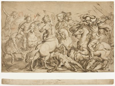 Kampf der Lapithen und Kentauren von Antonio Tempesta