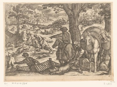 Jagd auf Wildschweine von Antonio Tempesta