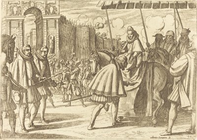 Triumphaler Einzug von Margarete von Österreich von Antonio Tempesta